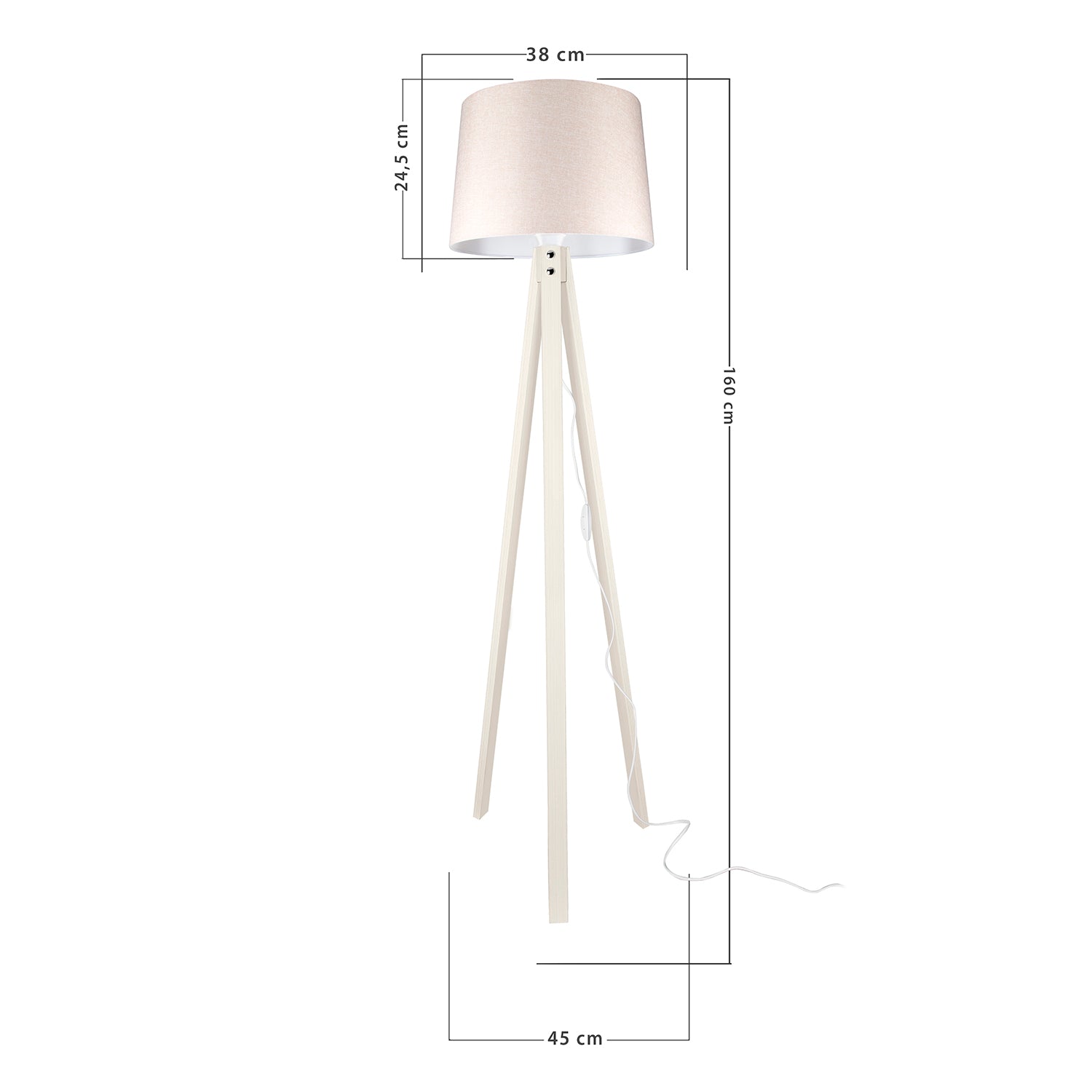 Stehlampe Mentro Beige (3)