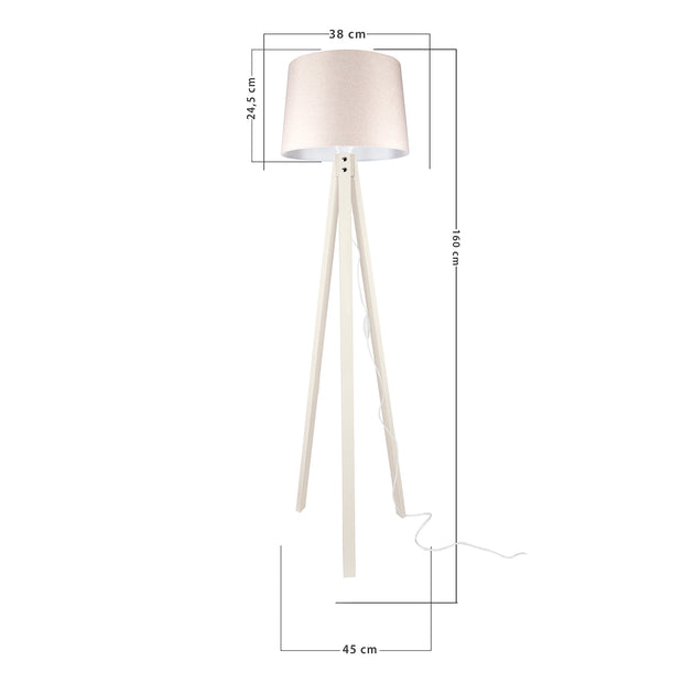 Stehlampe Mentro Beige (3)