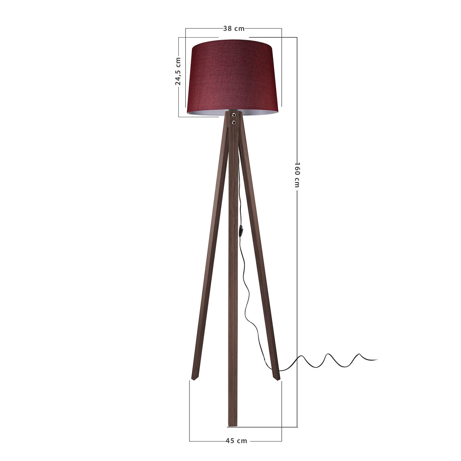 Stehlampe Marko Bordeaux (3)