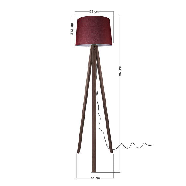 Stehlampe Marko Bordeaux (3)