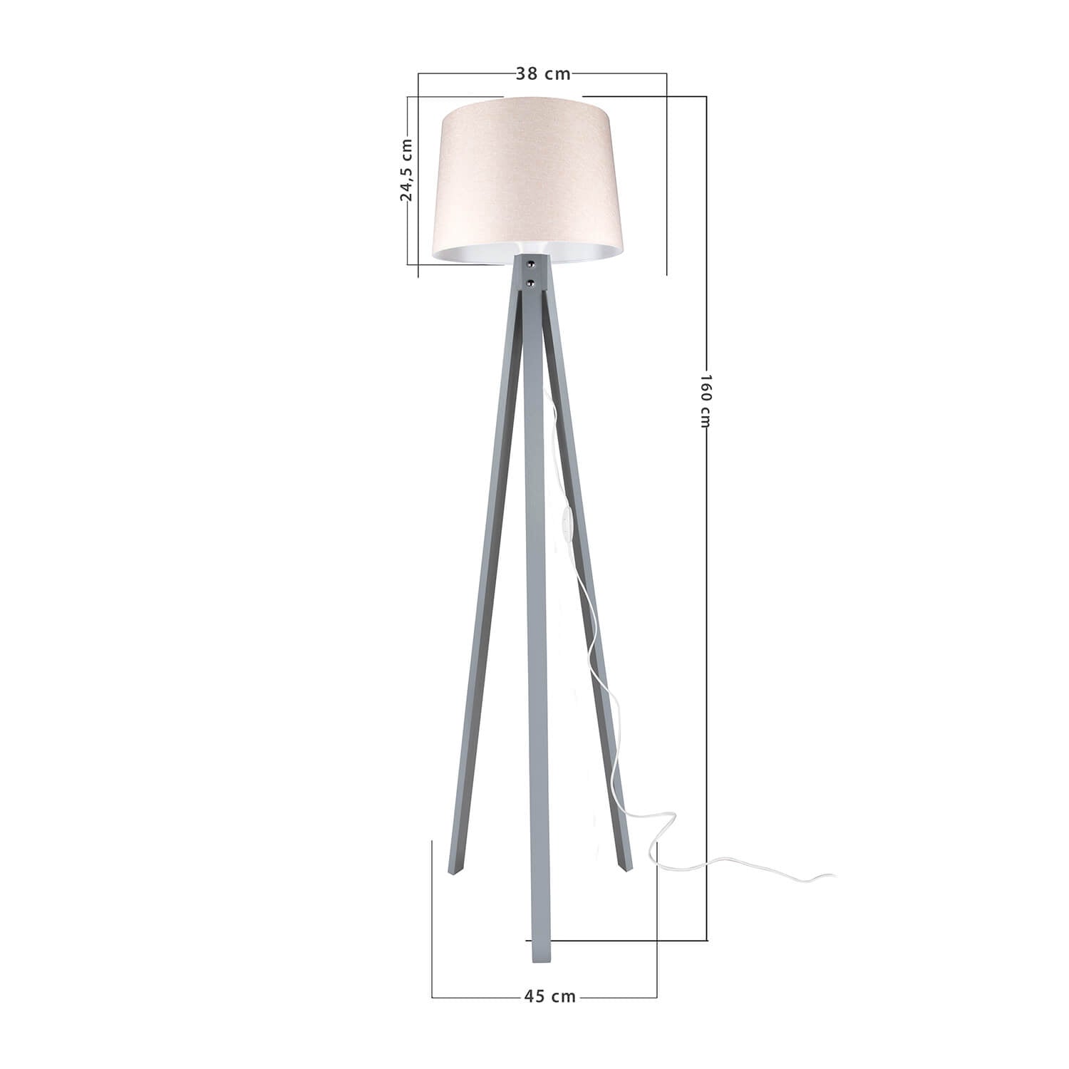 Stehlampe Mentro Beige (3)