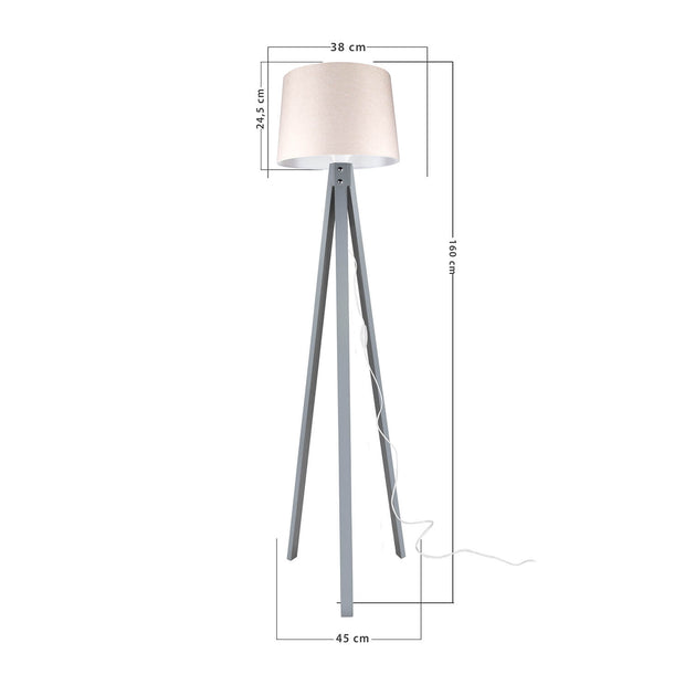 Stehlampe Mentro Beige (3)