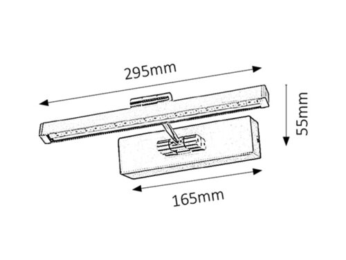 Wandleuchte Picture Guard 3640 Chrom (1)