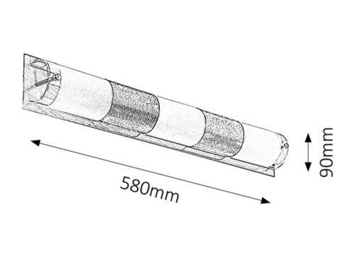 Wandleuchte Periodic 5809 Chrom (2)