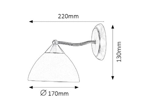 Wandleuchte Regina 8171 Messing (1)