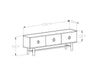 TV-Möbel mit 3 türen, Remlinceviz Nussbaum (3)