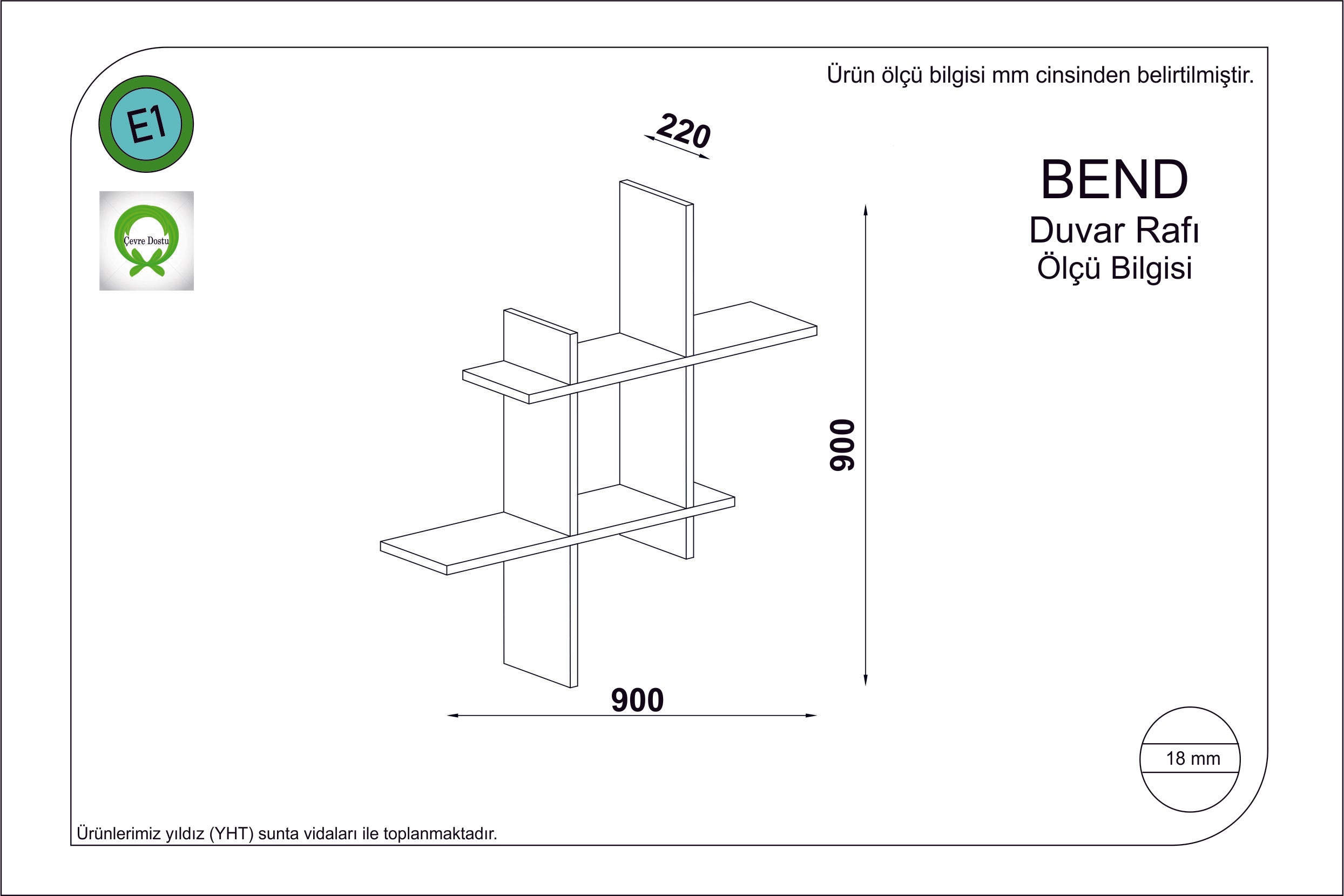 Wandregal Bend Grau (1)