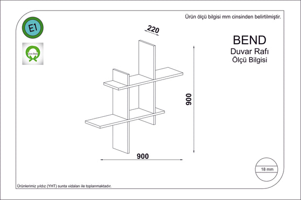 Wandregal Bend Grau (1)