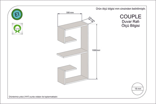 Wandregal Couple Grau (1)