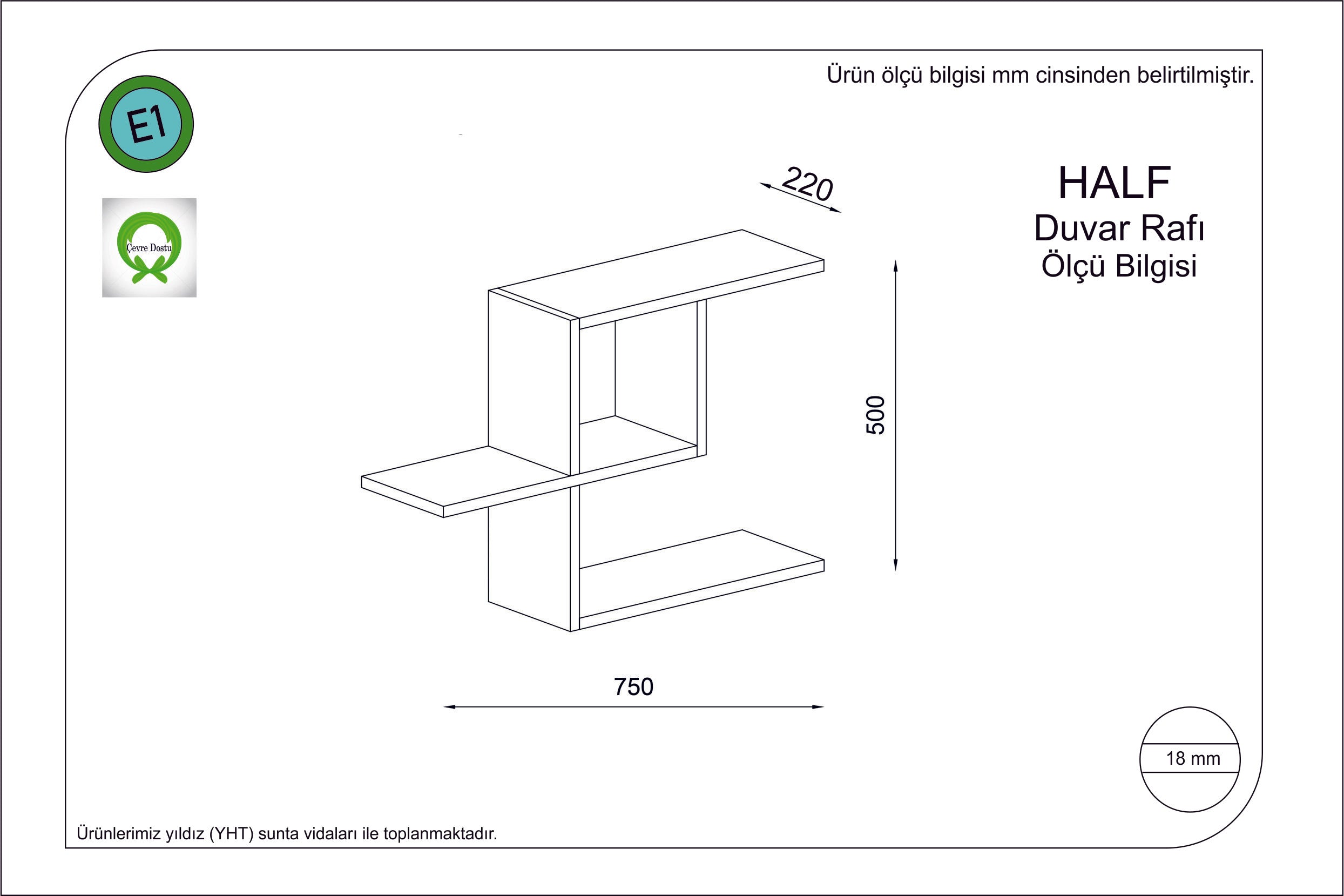 Wandregal Half Weiß (1)