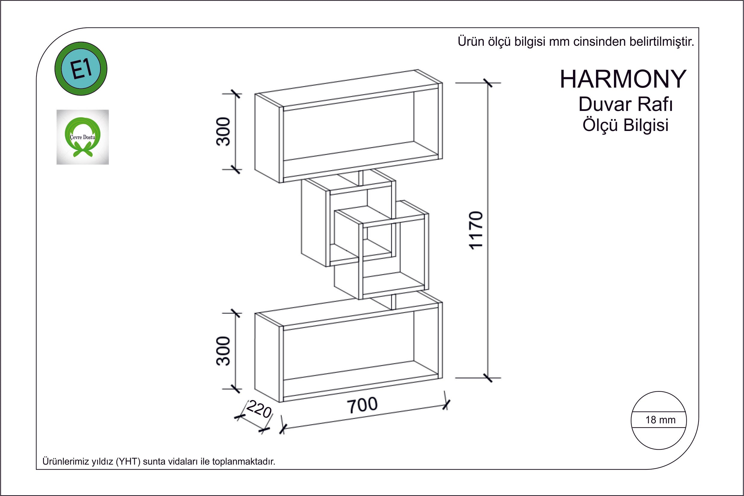 Wandregal Harmony Braun (1)