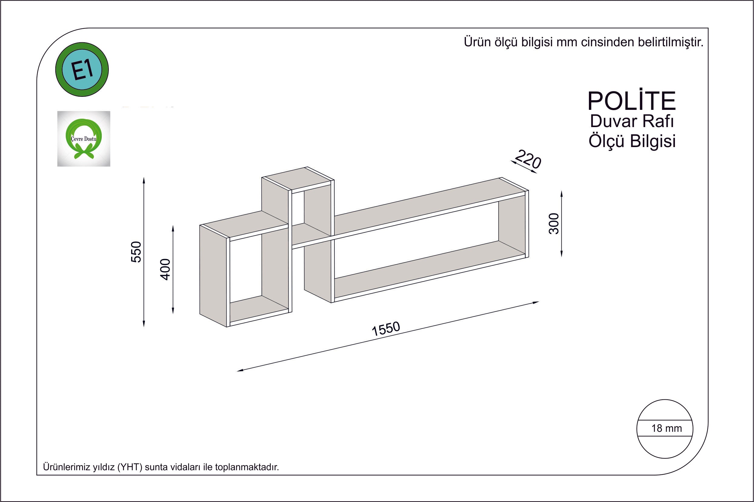 Wandregal Polite Rot (1)