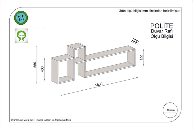 Wandregal Polite Rot (1)