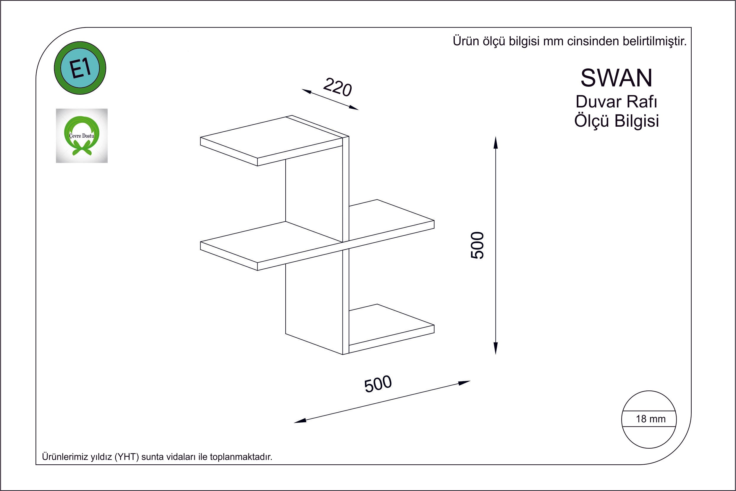 Wandregal Swan Rot (1)