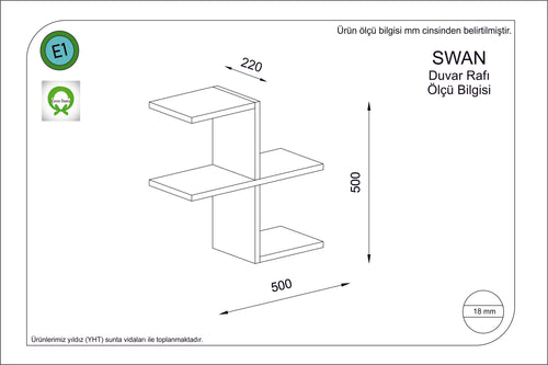 Wandregal Swan Rot (1)