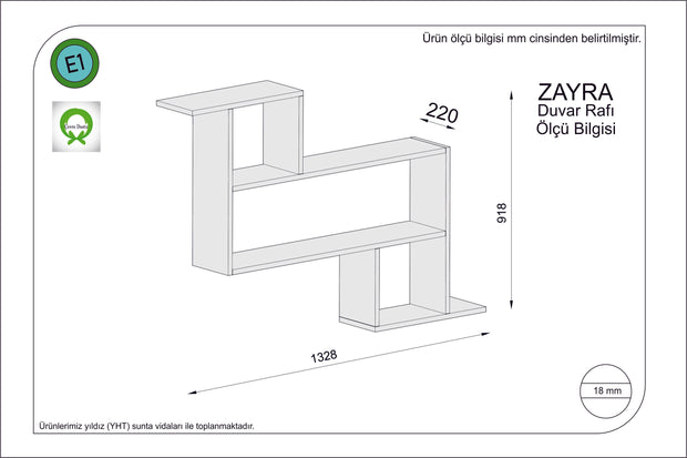 Wandregal Zayra Weiß (1)