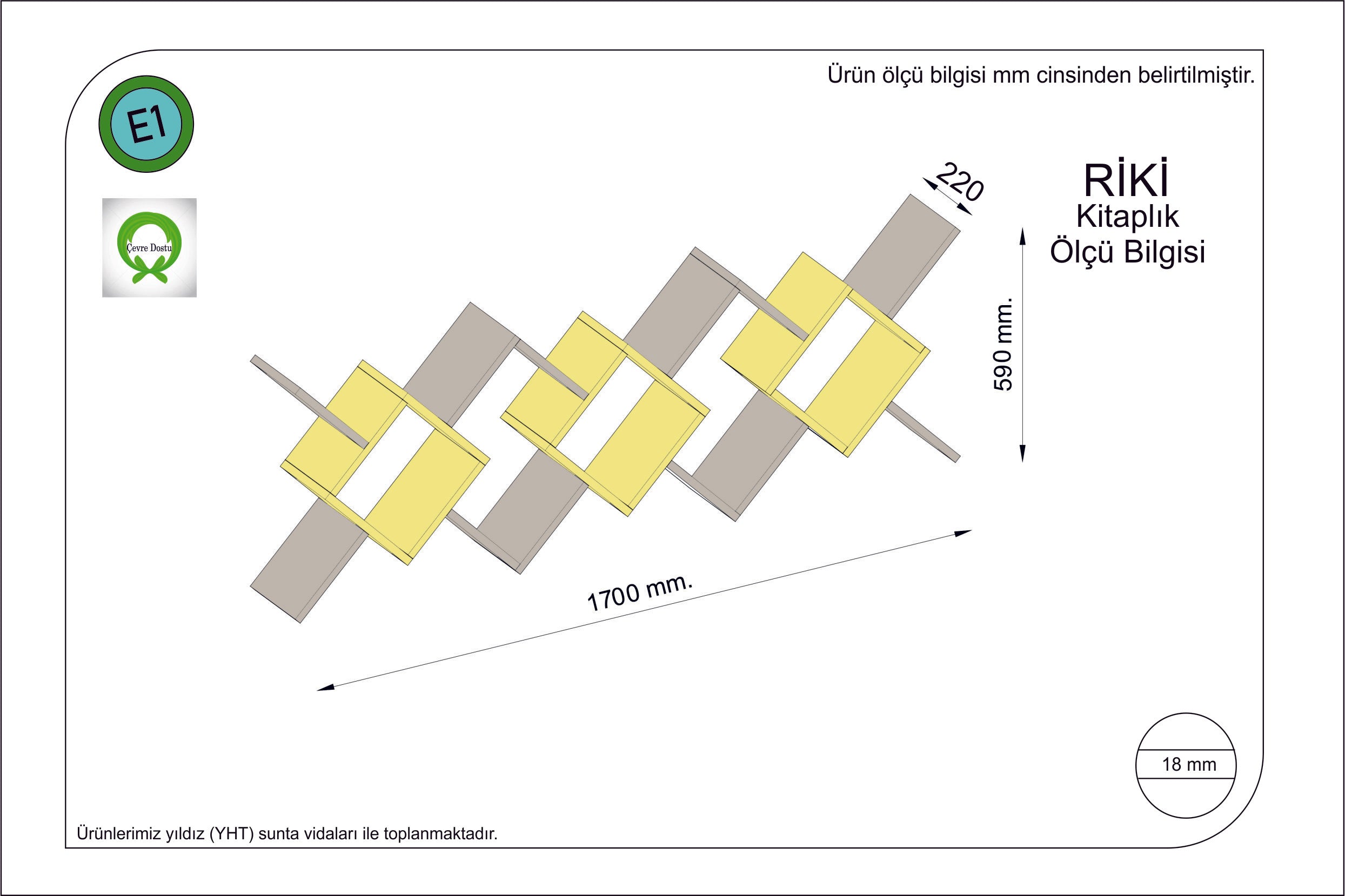 Wandregal Riki Braun (1)