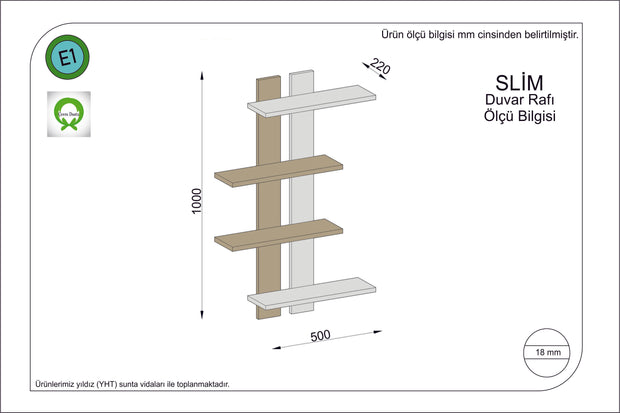 Wandregal Slim Rot (1)