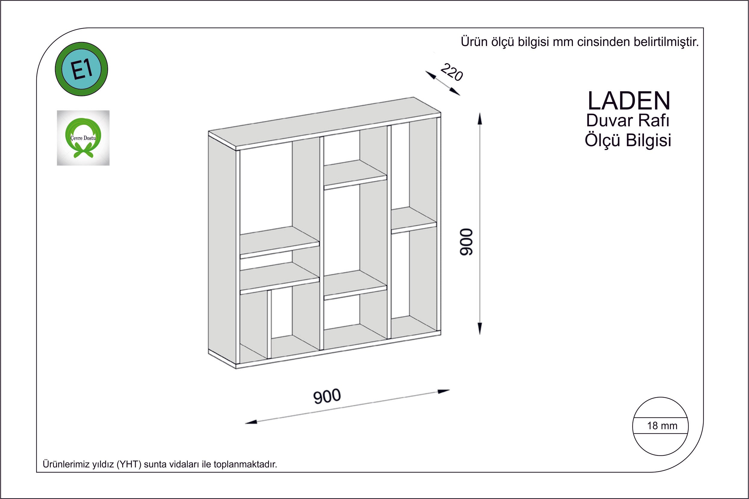 Wandregal Laden Braun (1)