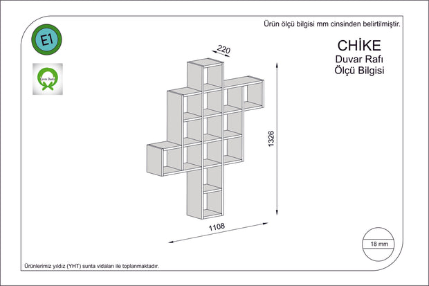 Wandregal Chike Gelb (1)