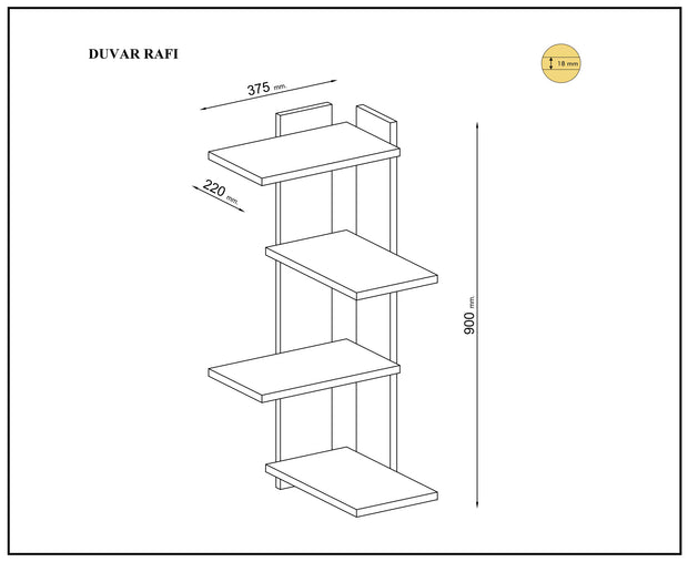 Wandregal Corner Grau (2)