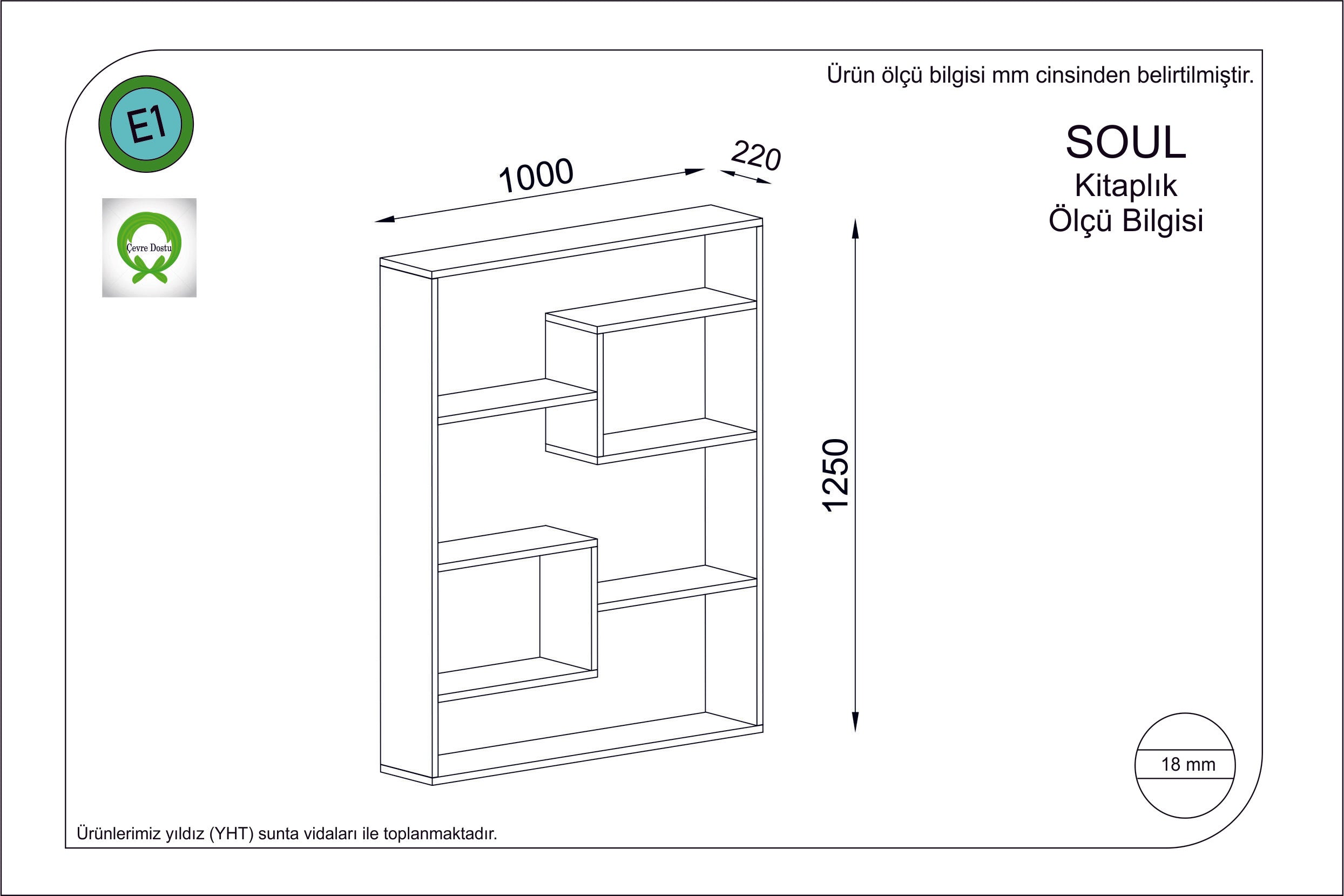 Bücherregal Soul Braun (1)