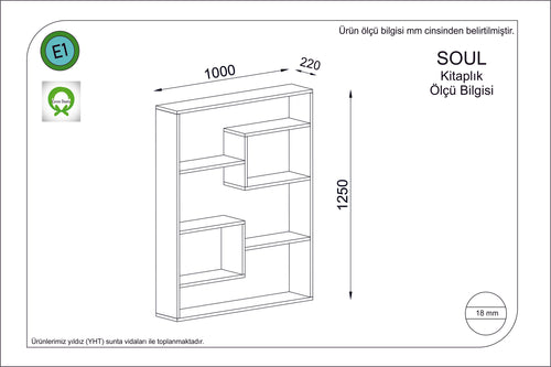 Bücherregal Soul Braun (1)