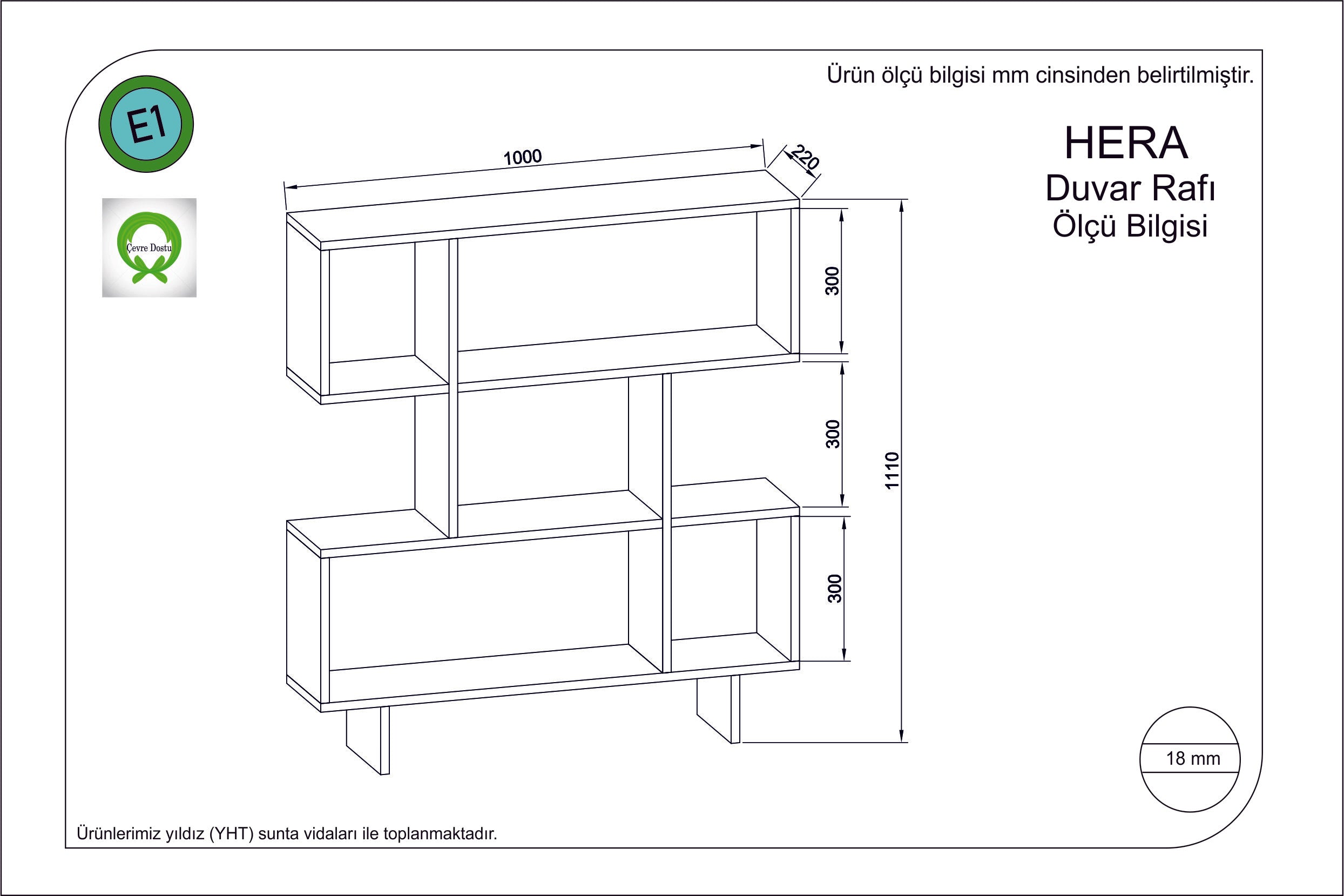 Bücherregal Hera Gelb (1)