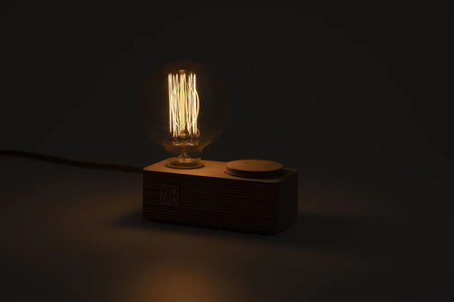 Tischlampe Wooden Gelb