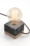 Tischlampe Marble Grau