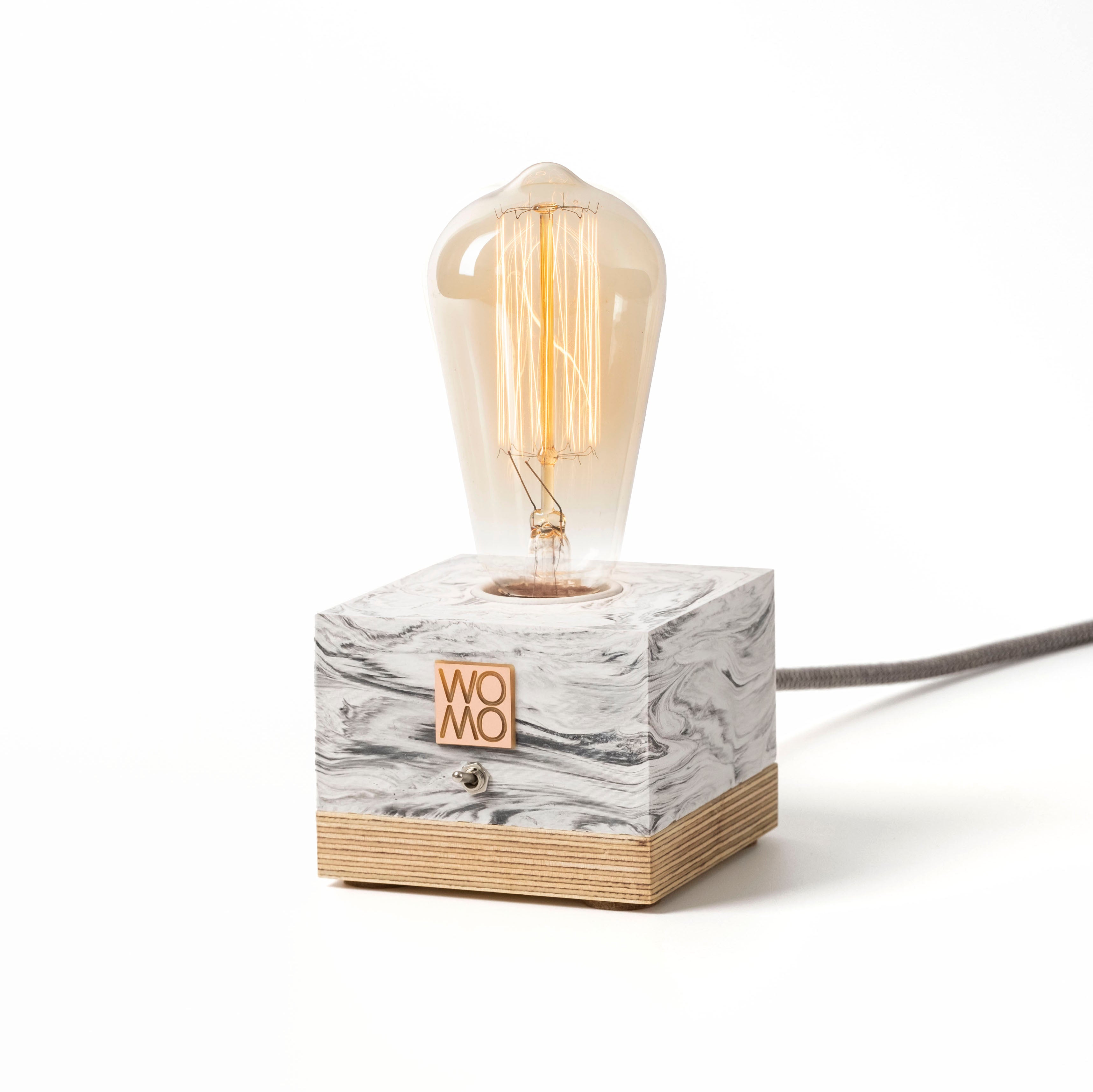 Tischlampe Marble Weiß