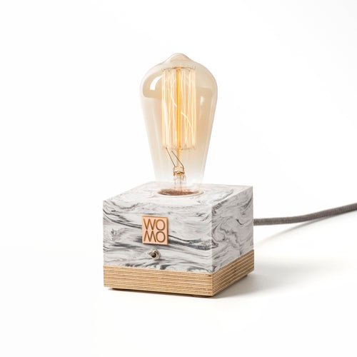 Tischlampe Marble Weiß