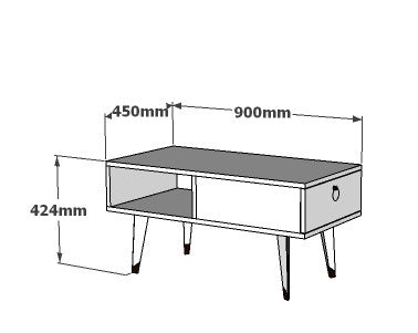 Couchtisch Delux Weiß (2)