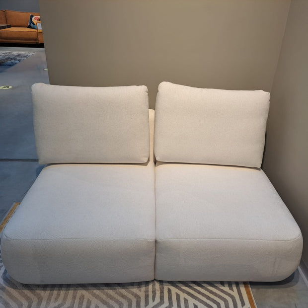 Sofa Modulares 2-Sitzer mit Stoff, Dionisia Weiß (1)