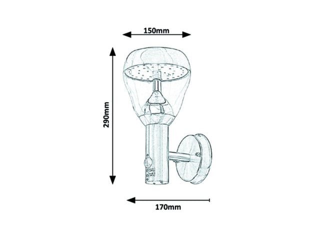 Wandleuchte Sensor Amalfi 7920 Chrom (2)