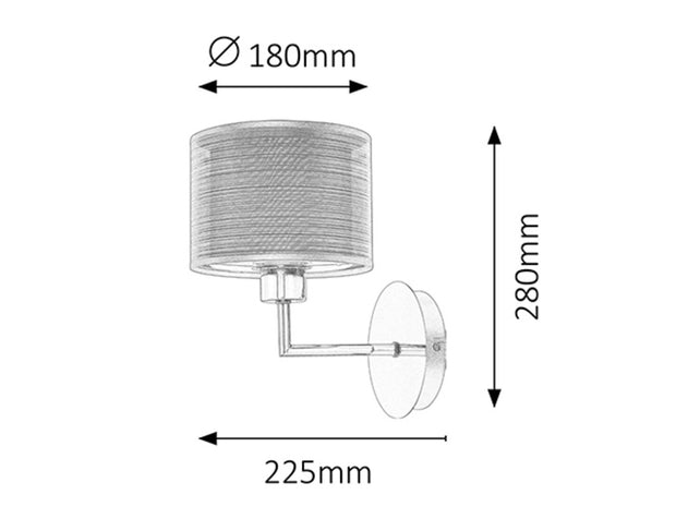 Wandleuchte Anastasia 2628 Braun (3)