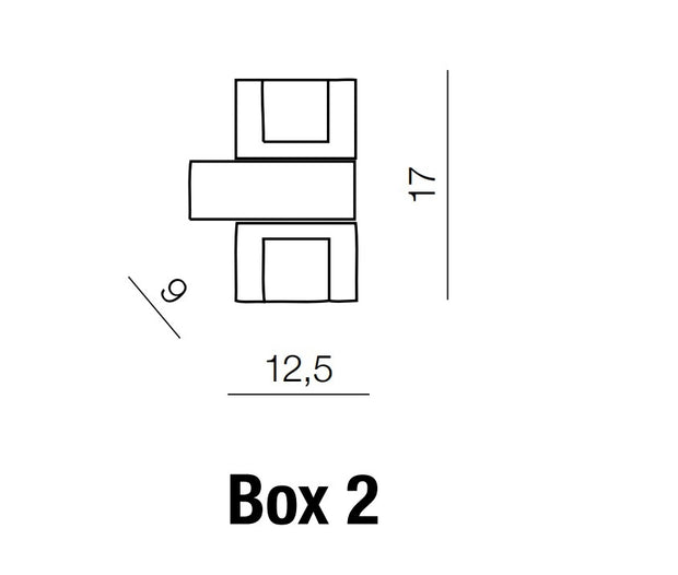 Wandleuchte Box 2 AZ0035 Chrom (2)