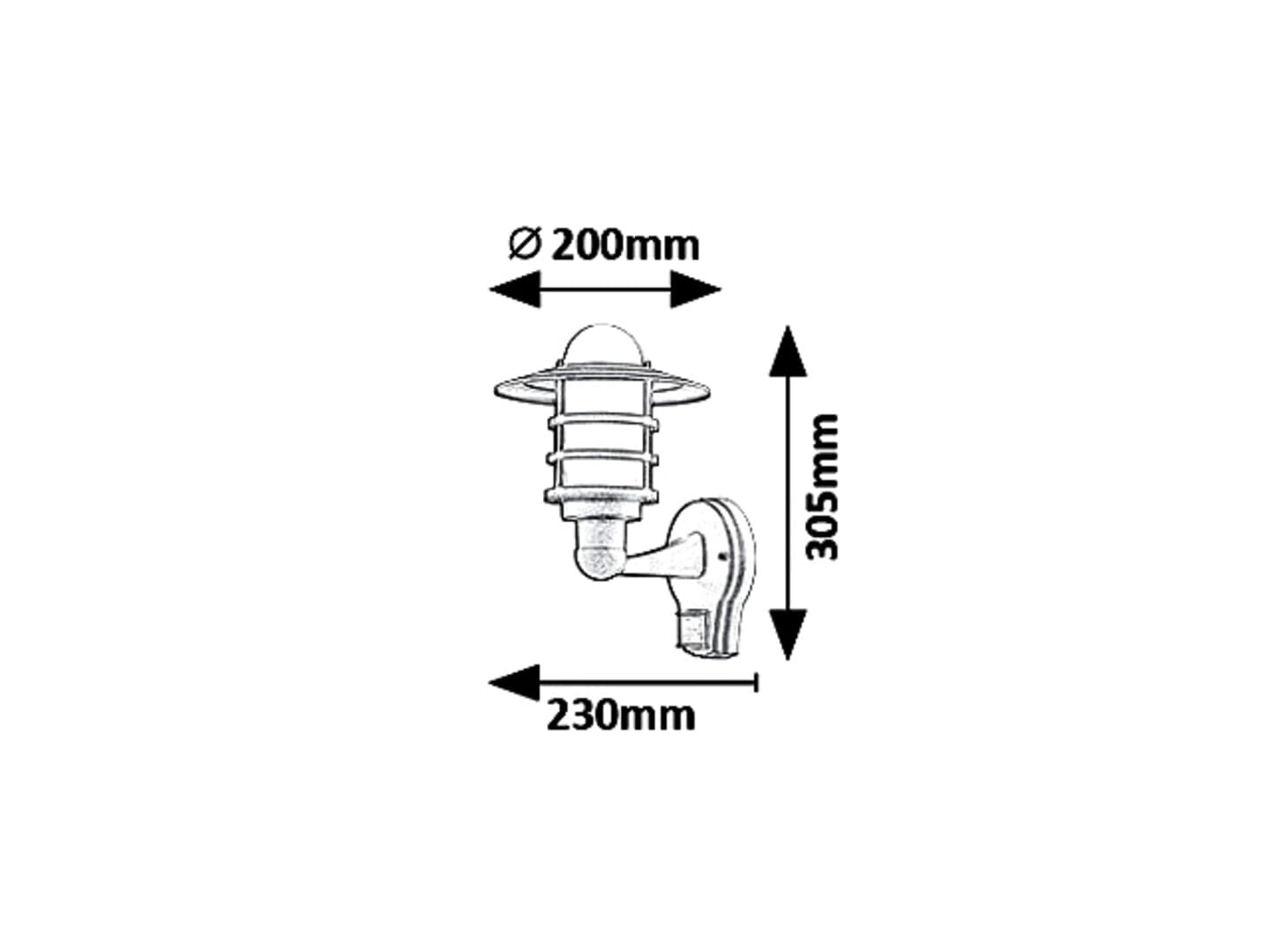 Wandleuchte Sensor Darrington Up 7679 Schwarz (2)