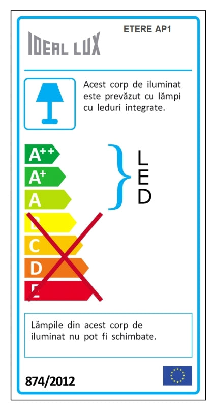 Wandleuchte Etere AP1 Anthrazit (1)