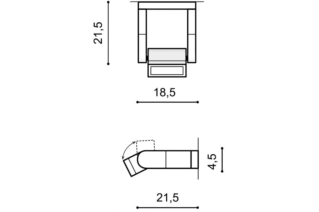 Wandleuchte Frame AZ2133 Grau (2)