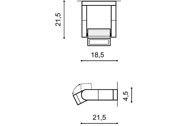 Wandleuchte Frame AZ2132 Grau (2)