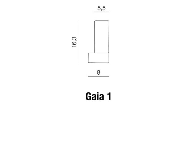 Wandleuchte Gaia 1 AZ1604 Weiß (1)