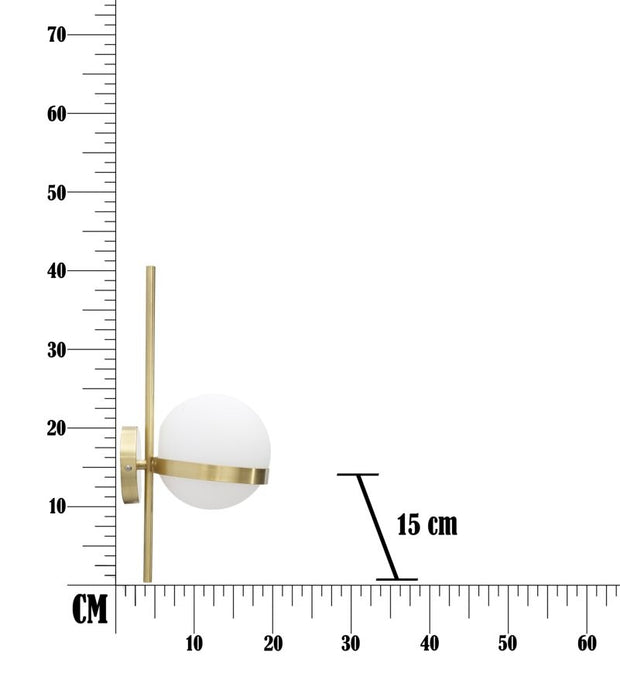 Wandleuchte Glamy Circle Weiß (6)