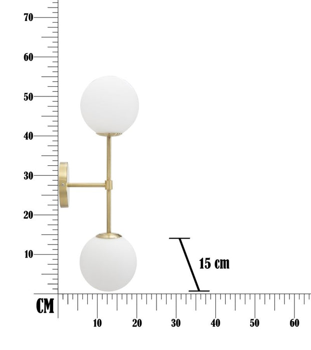 Wandleuchte Glamy Doppia Weiß (6)