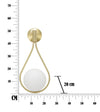 Wandleuchte Glamy Drop Weiß (6)