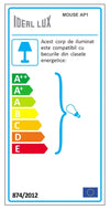 Wandleuchte Mouse AP1 Weiß (1)