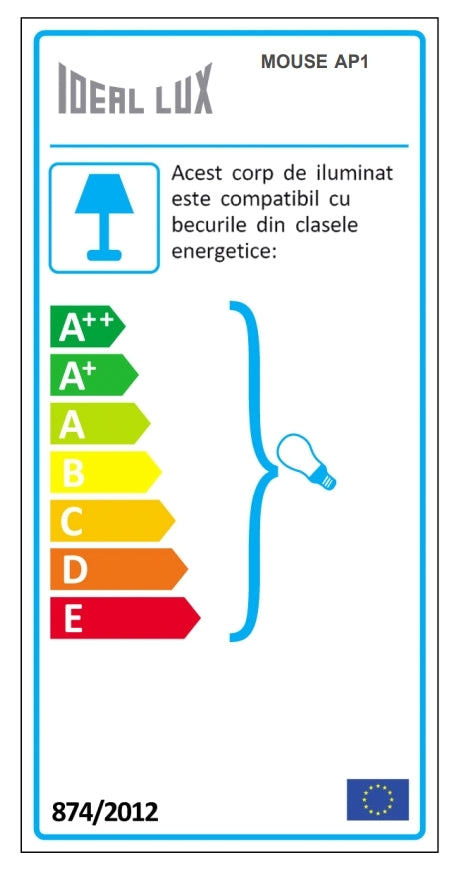 Wandleuchte Mouse AP1 Schwarz (1)