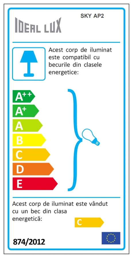 Wandleuchte Sky AP2 Gold (1)