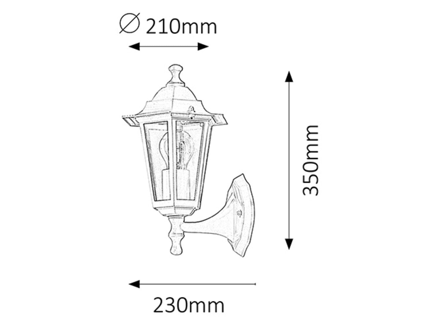 Wandleuchte Velence Up 8204 Schwarz (2)