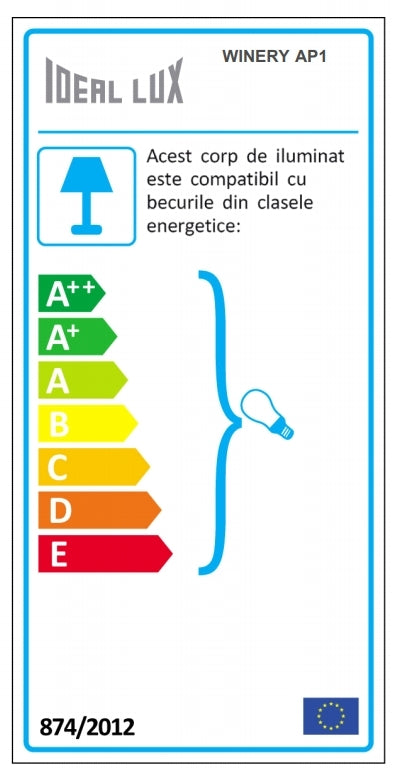 Wandleuchte Winery AP1 Weiß (1)